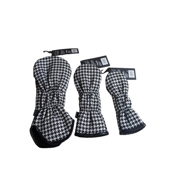 3x Maxfli Vintage Collection Houndstooth Golf Head Cover Driver/Fairway/Hybrid X - Picture 2 of 5